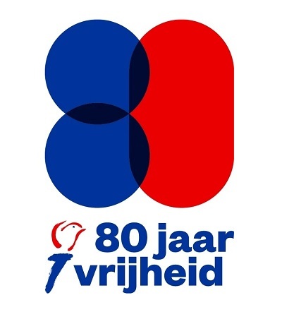 Logo 80 jaar vrijheid