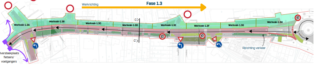 fase 1.3 wegwerkzaamheden